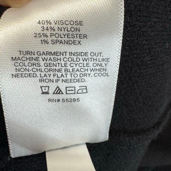 Express Tipped Novelty Button Sweater Jacket Black Preppy Casual Wardrobe Sz S - Picture 12 of 13